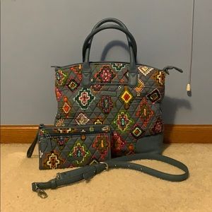 Vera Bradley Handbag and Wristlet